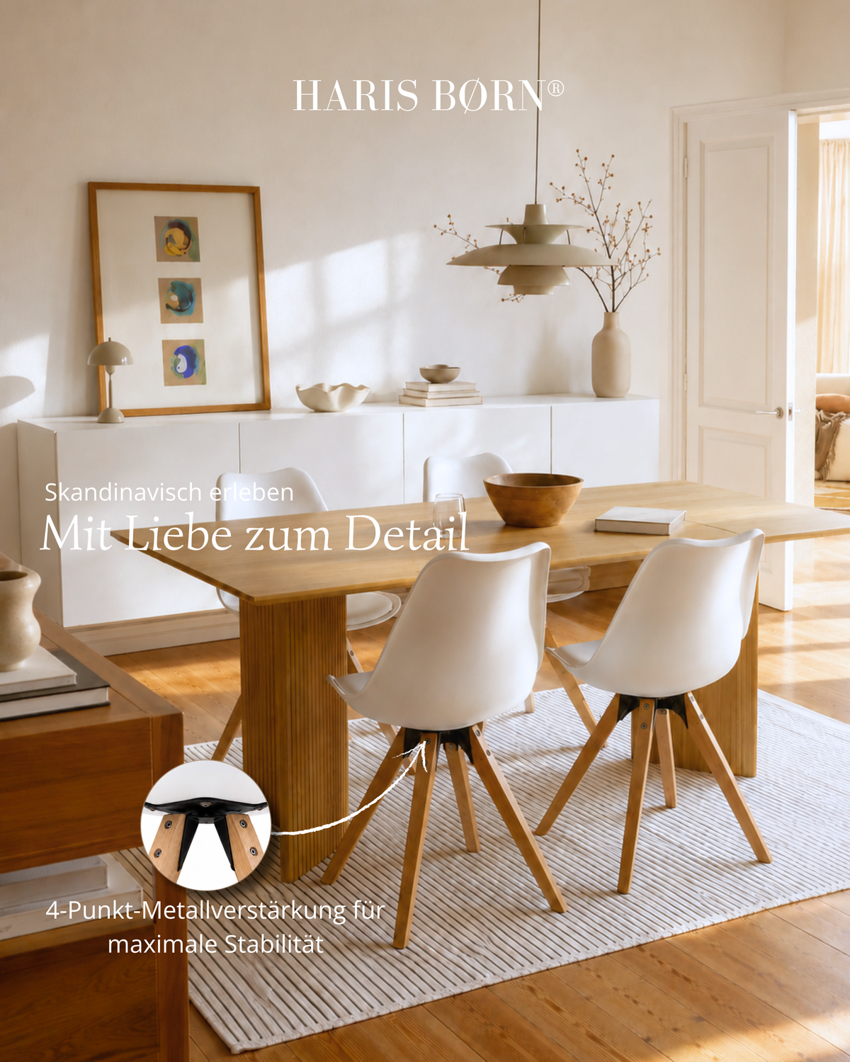 Schalenstuhl mit Holzbeinen