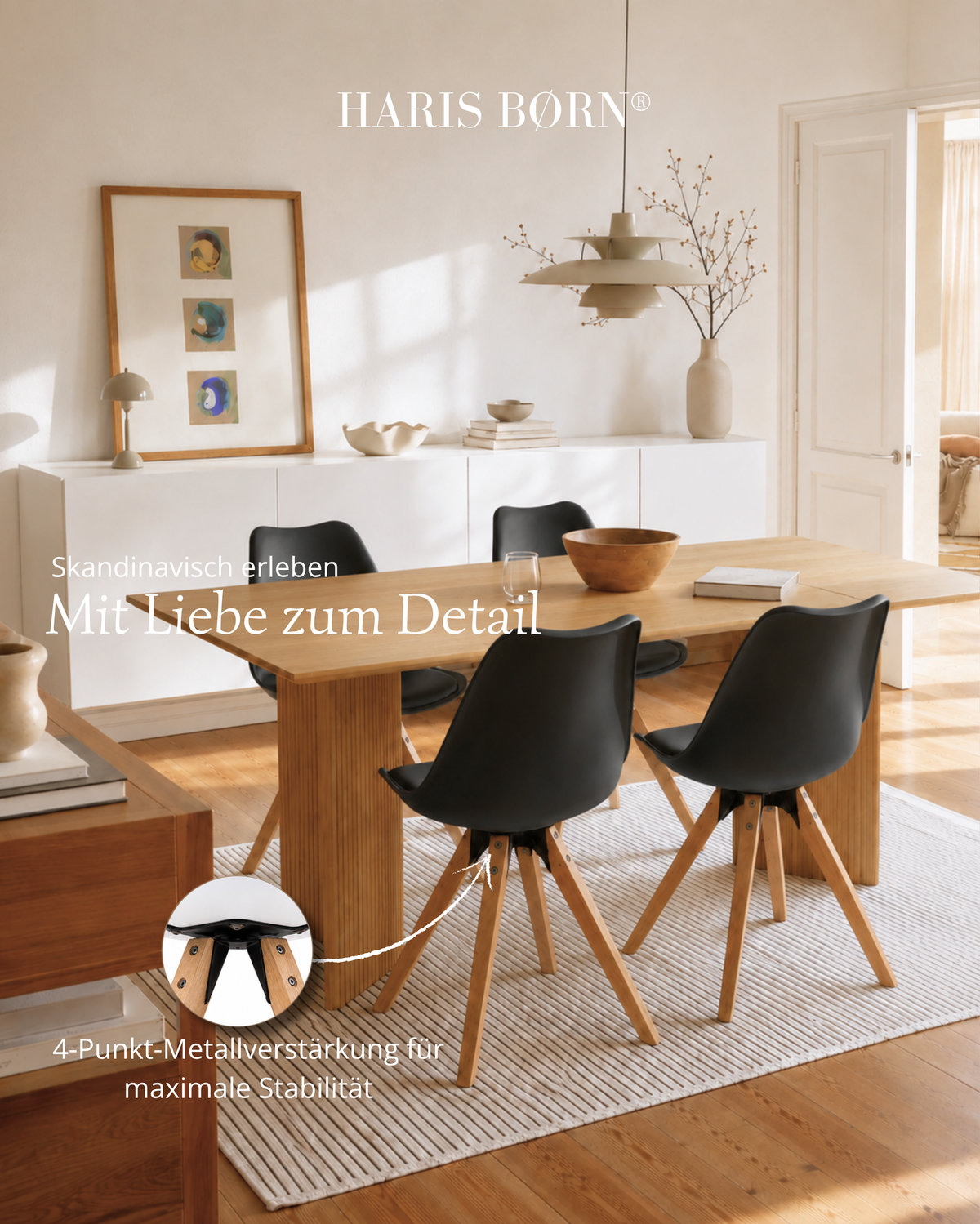 Schalenstuhl mit Holzbeinen
